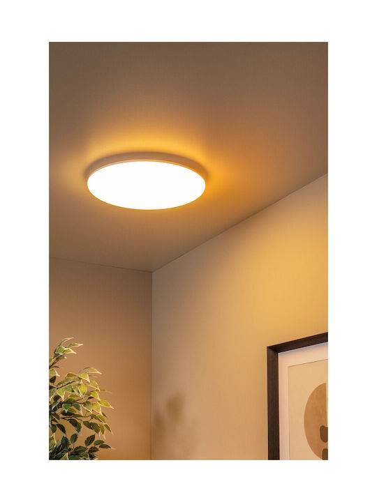 Lucide Lightning Olson Ceiling Mount Light Bathroom with Integrated LED