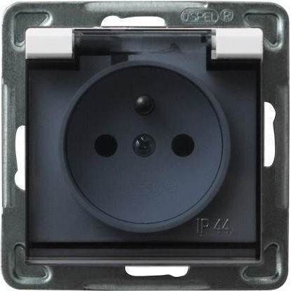 Ospel Sonata Single Walled Waterproof Power Socket White