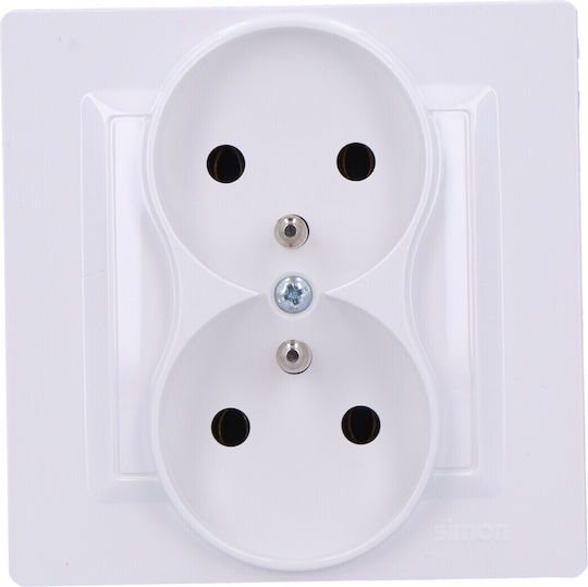 Kontakt-simon Double Power Socket Outlet Grounding Cgz2/11