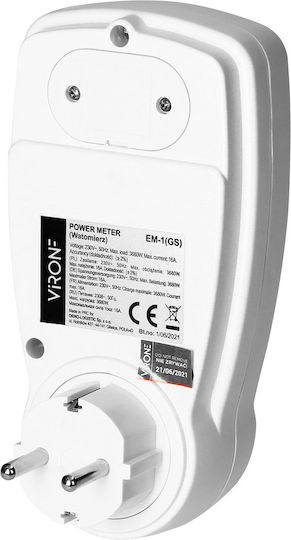 Virone Contor de Consum de Curent pentru Putere Maximă de până la 3.68kW