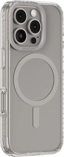 AmazingThing 360 Full Cover Σιλικόνης / Πλαστικό Γκρι (iPhone 16 Pro)