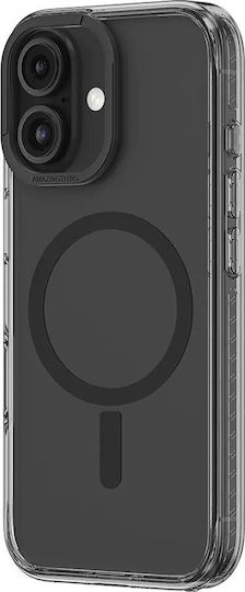 AmazingThing 360 Full Cover Silicon Negru (iPhone 16 Plus)