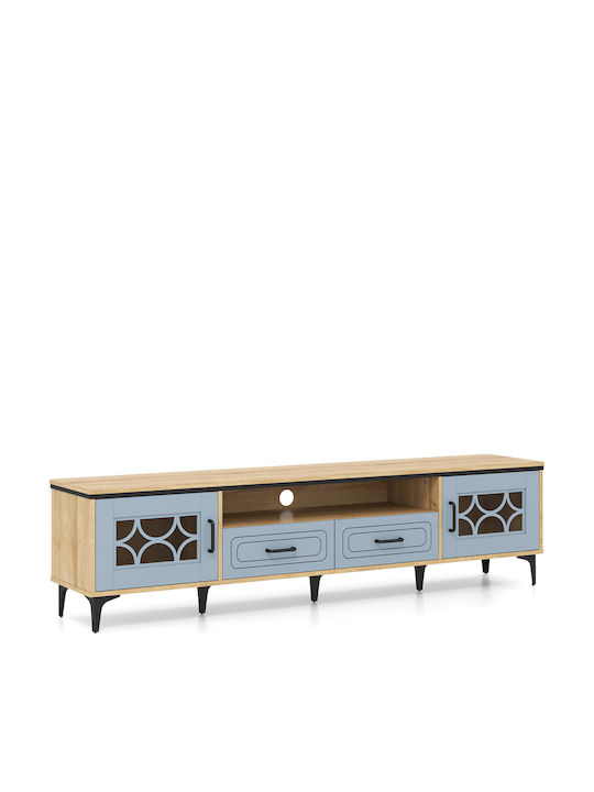 Stand TV Albastru Bambus L180.5xA35xÎ46cm