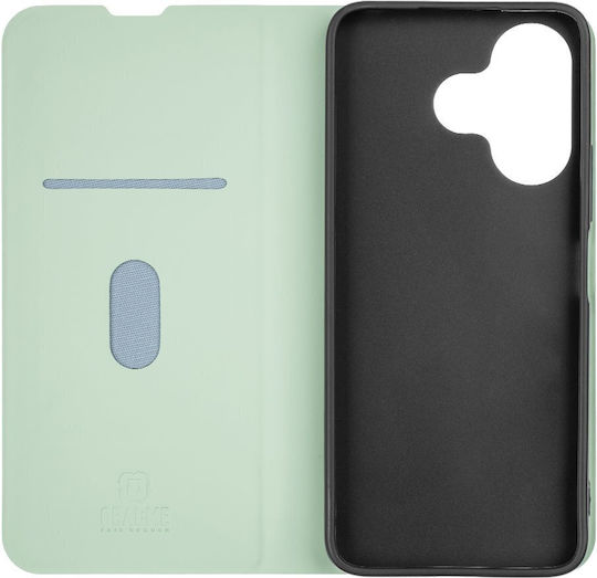 Obal:Me Smoothtouch Umschlag Rückseite Leder Grün (Redmi 13 / Poco M6 4G)