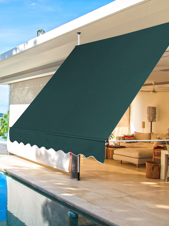 Costway Cort Terasă Verde x2m
