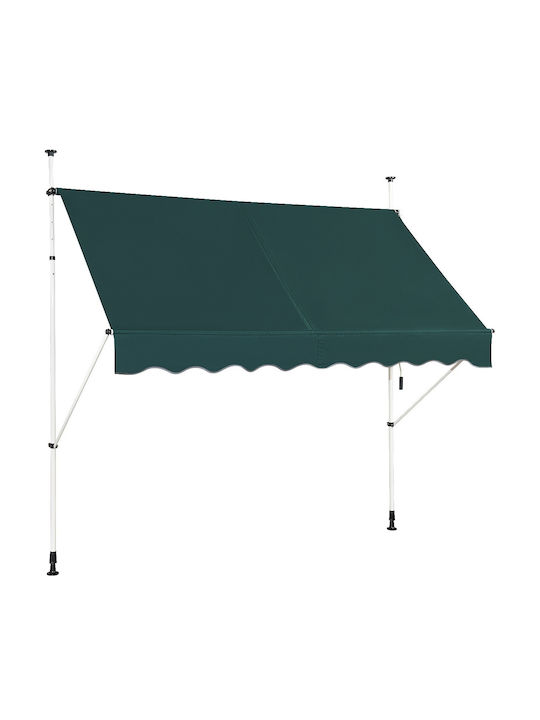 Costway Cort Terasă Verde x2m