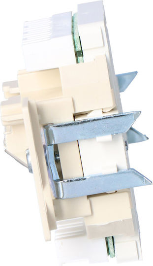 Hager Uae Διπλή Πρίζα Δικτύου RJ45 Τύπου Cat5e 534576