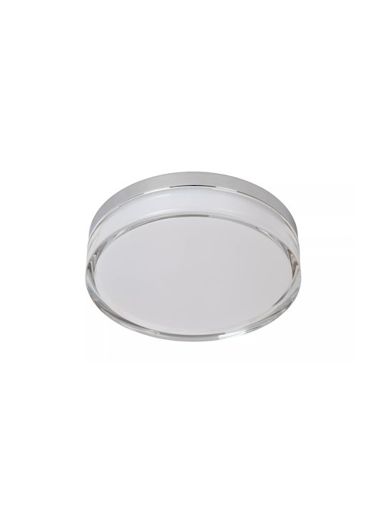 Lucide Lightning Plano Κρεμαστό Φωτιστικό Οροφής Εξωτερικού Χώρου με Ενσωματωμένο LED σε Ασημί Χρώμα 78151/12/61