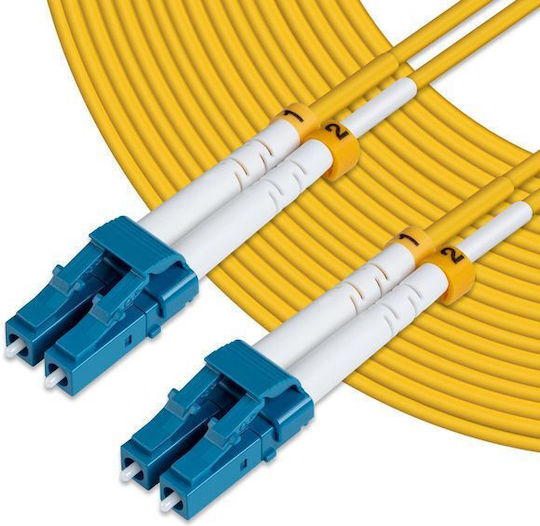 Microconnect Καλώδιο Οπτικής Ίνας LC/UPC-LC/UPC 10m Κίτρινο