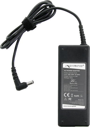 Movano 19.5v 3.9a 6.5x4.4 Пин 75w Захранване Sony