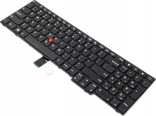 Laptop Keyboard for Lenovo without Frame and English (US) Layout in Black Color E550C