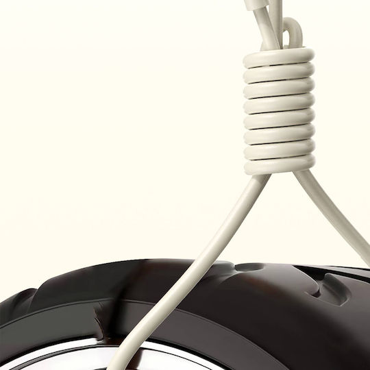 Dudao USB 2.0 Kabel USB-C Männlich - USB-C 100W PD Beiges 1m L7SCC1M