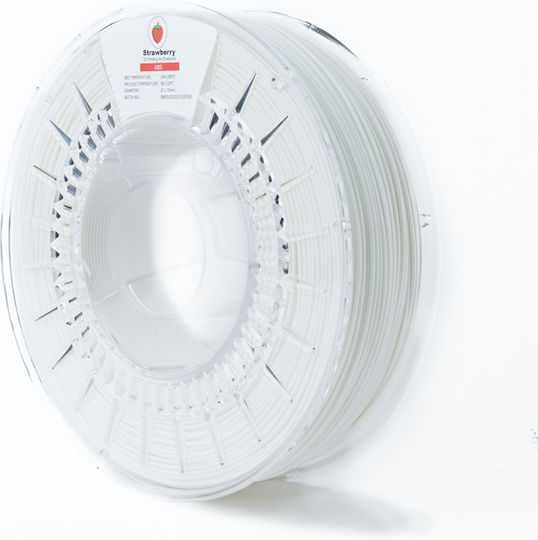 Strawberry 3D ABS 3D Printer Filament 1.75mm Λευκό 0.75kg 1τμχ (Spool)