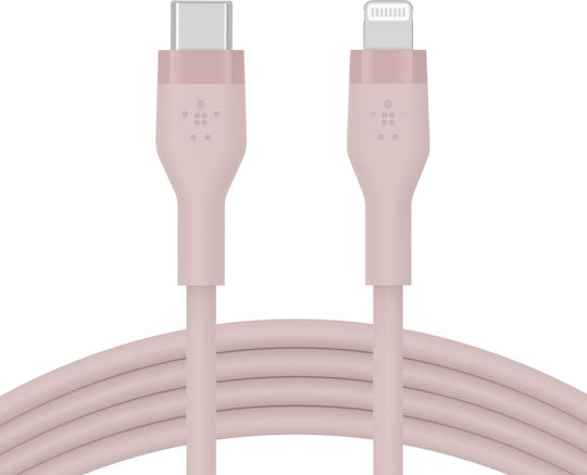 Belkin BoostCharge Flex USB-C to Lightning Cable 15W Pink 1m (CAA009BT1MPK)