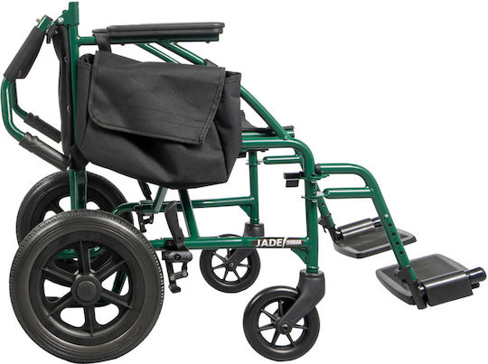 Mobiak Jade Αναπηρικό Αμαξίδιο 12" Πτυσσόμενο Απλού Τύπου 65.5cm 0815007 Πράσινο