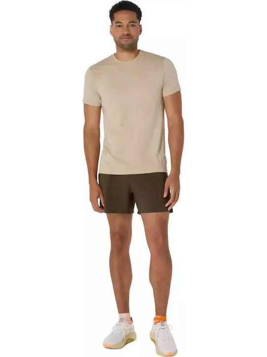 Road Seamless Athletic T-shirt Beige