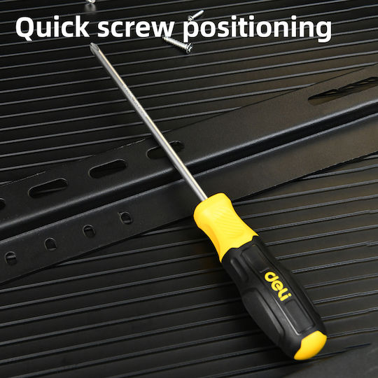 Deli Magnetic Long Screwdriver with Length 150mm