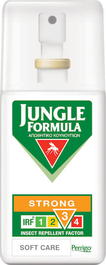 Jungle Formula Strong Soft Care Безароматен Репелентен Лосион Спрей DEET с IRF 3 със Силно Действие Подходящ за Деца 75ml