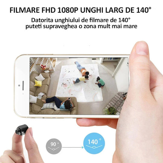 Κρυφή Κάμερα WiFi 1080p με Υποδοχή για Κάρτα Μνήμης και Ανιχνευτή Κίνησης