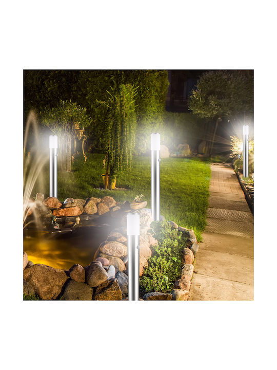 Monzana Lampa Post Mic Pentru Exterior 20W IP44 Pentru Bază De Bec E27 Gri