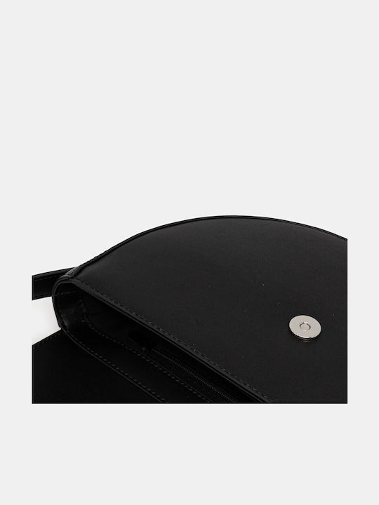 Saddle Leder Damenhandtasche Messenger Schwarz