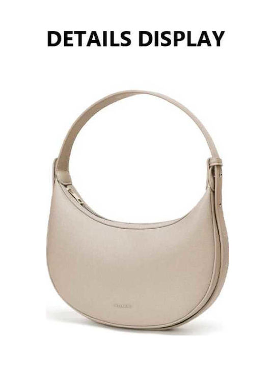 Leather Women's Bag Tote Handbag Beige