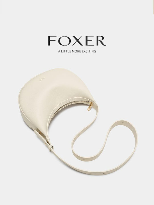 Leder Damentasche Tote Handtasche Ecru