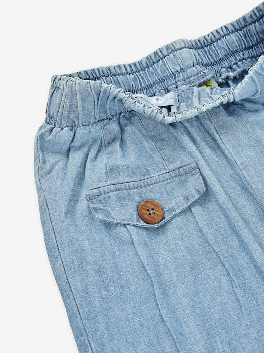 Pantalon Larg din Blugi pentru Copii Roșu
