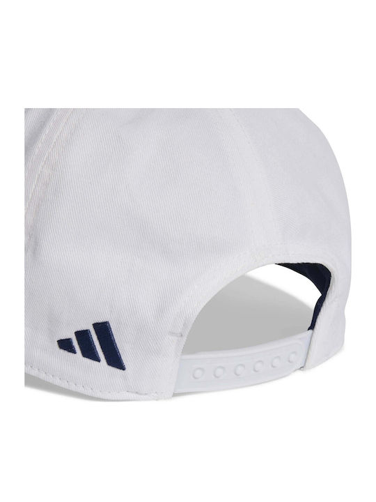 adidas Kids' Hat Jockey Fabric White