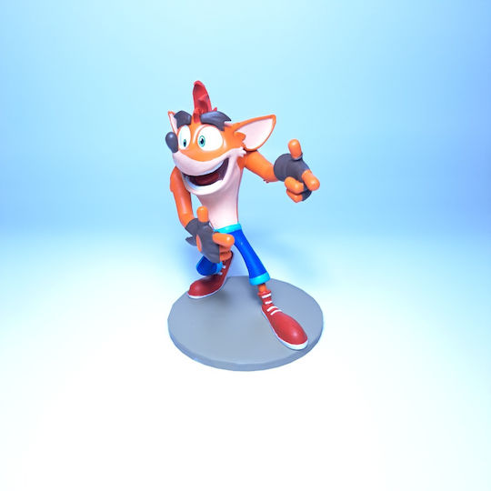 Фигура Crash Bandicoot Поза 1 3D Отпечатана 7 6 См 1:24