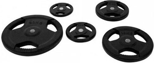 MDS Set of Plates Olympic Type Rubber 1 x 2.5kg Φ50mm with Handles