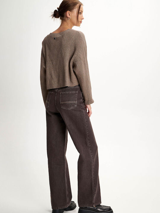 Women's Jean Trousers Brown