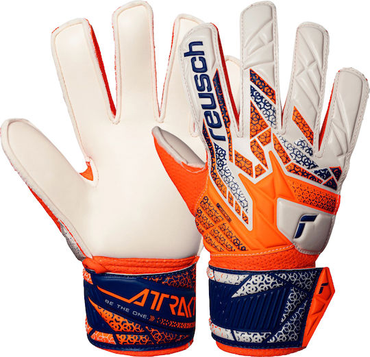 Reusch Attrakt Solid Голмански ръкавици Детски Оранжев