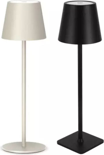Viosarp Tischlampe LED mit Schwarz Schirm und Basis