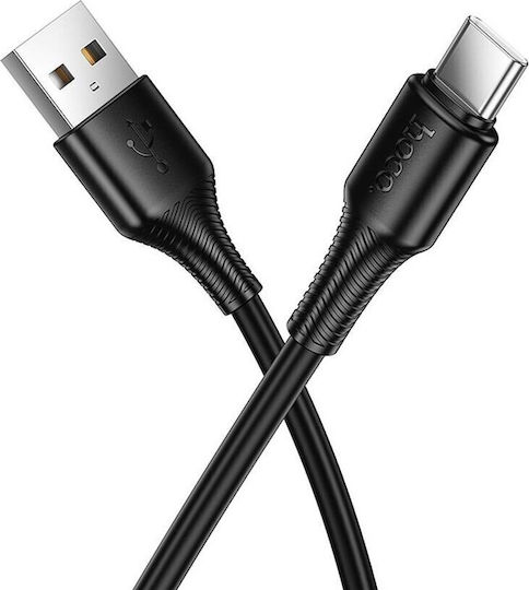 Hoco A To USB 2.0 Cable USB-C male - USB-A 27W Black 1m (HC-X120AC-BK)