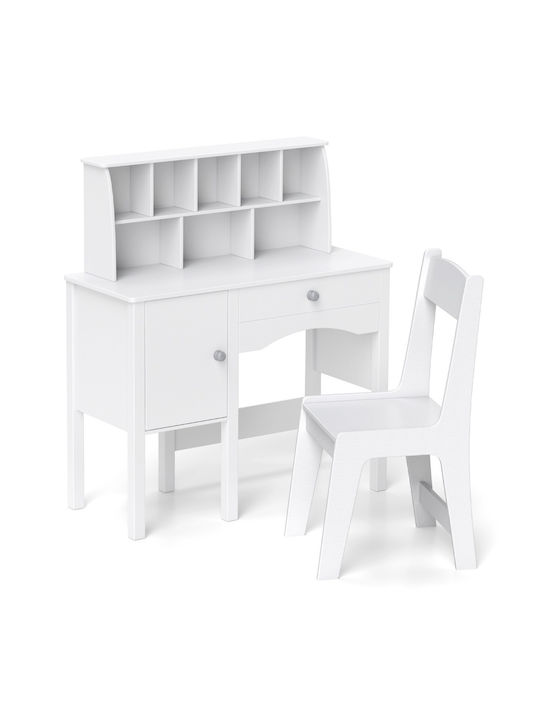 Παιδικό Γραφείο από Μελαμίνη Λευκό 79x34x91cm