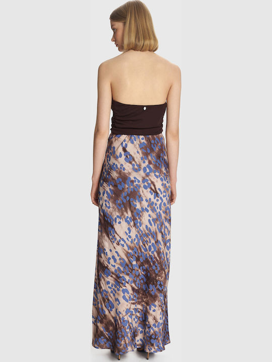 Maxi Φούστα Λεοπάρ Multicolor