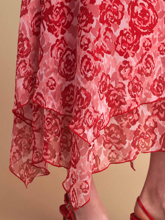 Midi Φούστα Floral Multicolor