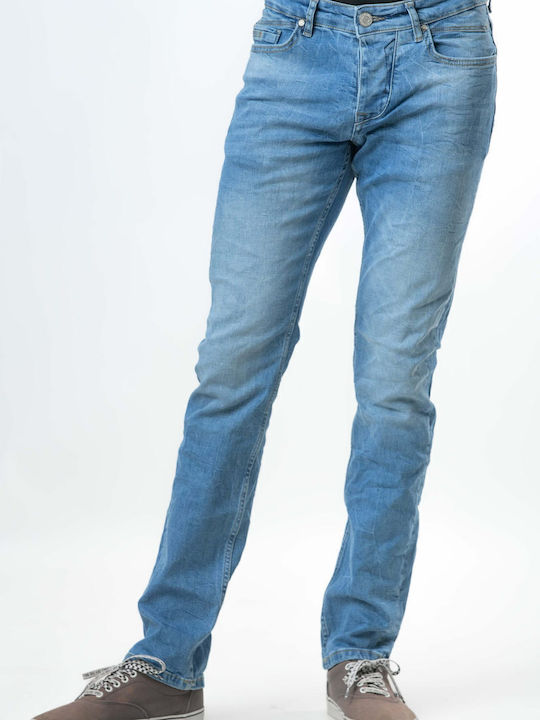 Ανδρικό Παντελόνι Τζιν με Regular Straight Εφαρμογή Jean