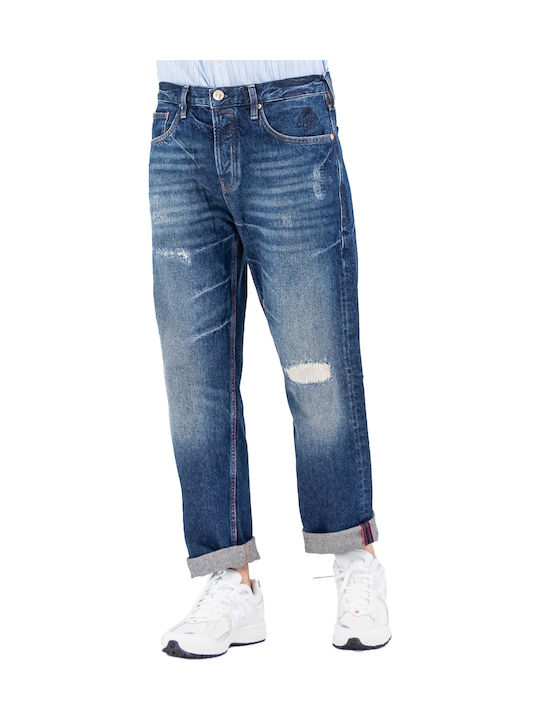 The Vert Ανδρικό Παντελόνι Τζιν Relaxed Straight Fit Μπλε