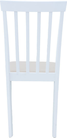Houston Dining Room Wooden Chair White Shade 40x49x94cm