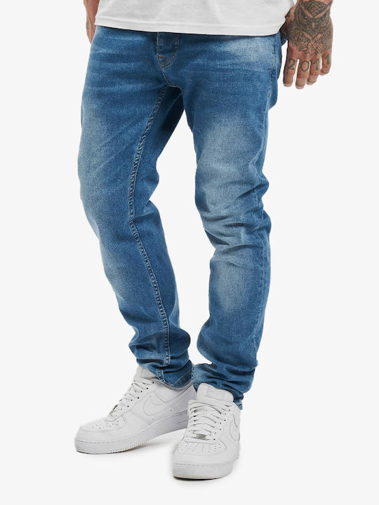 Hines Herren Jeanshose Elastisch mit Slim Passform Blau