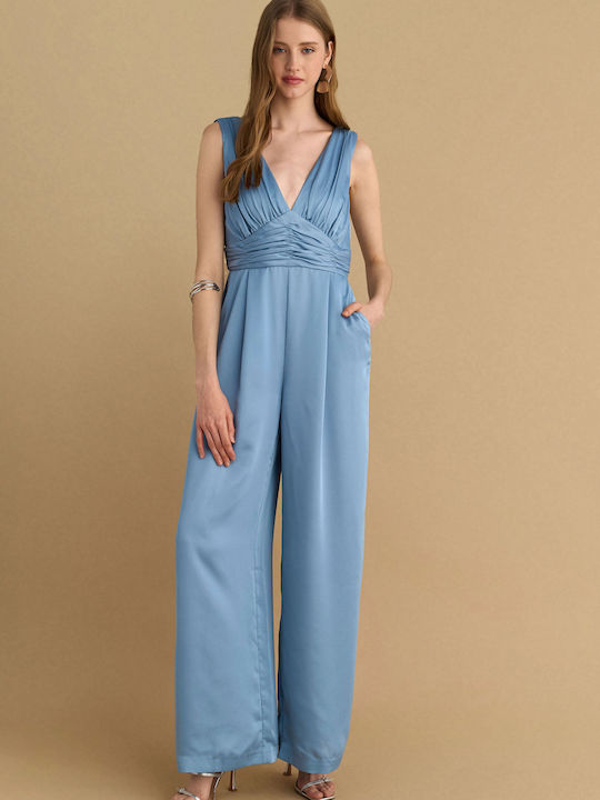 Women's Sleeveless One-piece Suit Blue