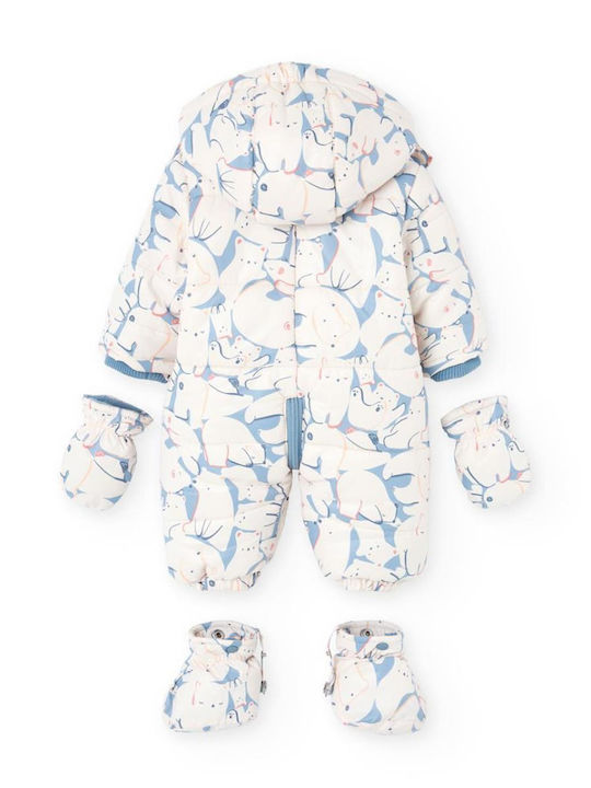 Boboli Baby-Ausgehstrampler Langärmliges Ecru