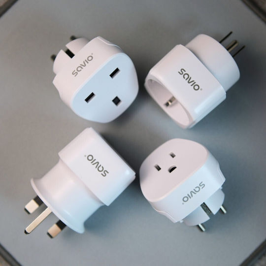 Savio France to US Plug Adapter