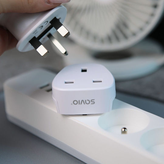 Savio English to Greek Plug Adapter