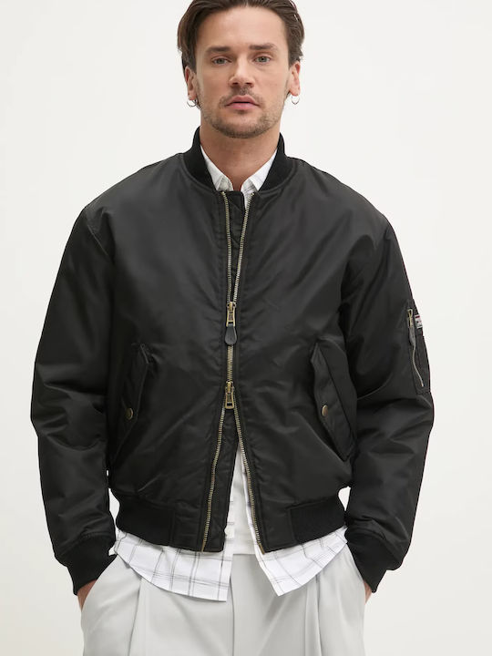 Jacke Bomber Wasserdicht und Winddicht Black