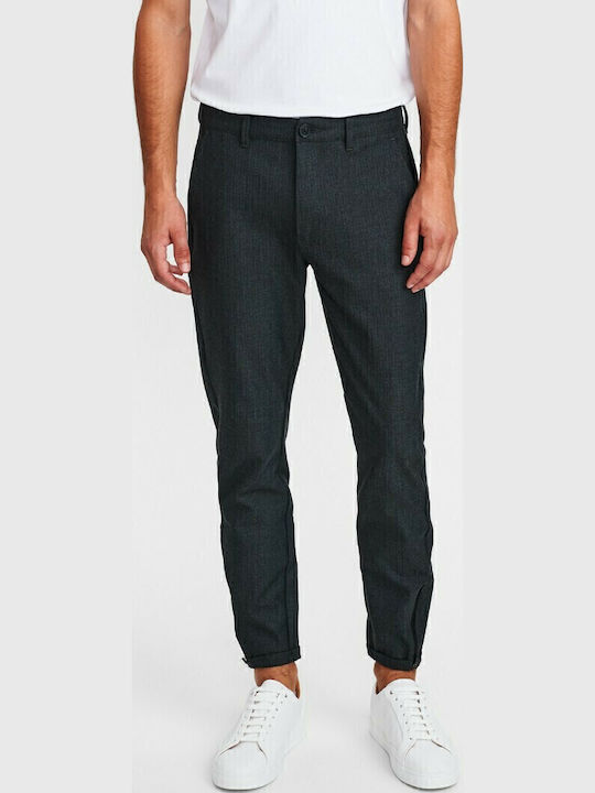 Pisa Arius P5607 Trousers Chino Elastic in Regular Fit Gray