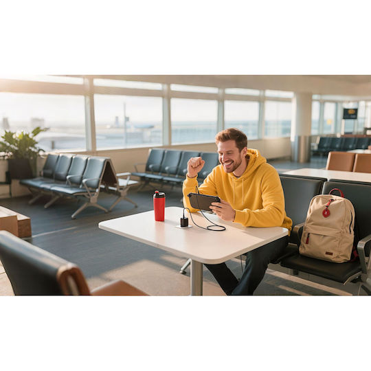 Belkin Φορτιστής Χωρίς Καλώδιο GaN με 2 Θύρες USB-C 65W Μαύρος (ENA007kqBK)