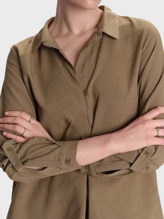 Tunic Long Sleeve Brown